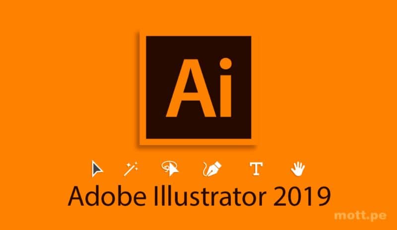 Herramientas de Adobe Illustrator CC fondo anaranjado