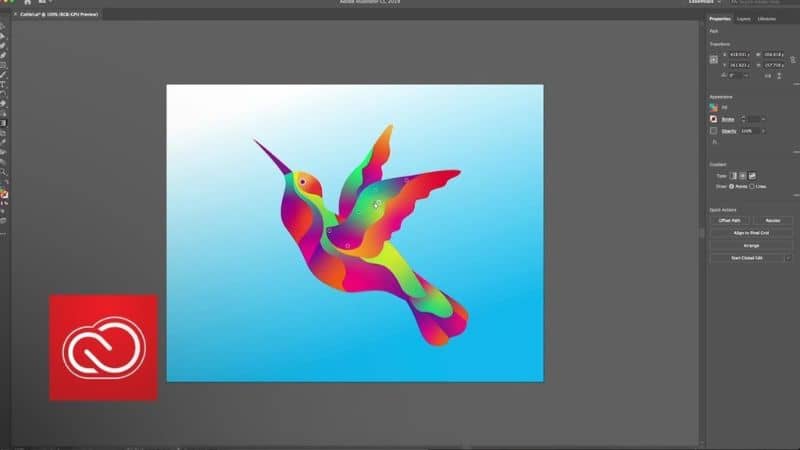 Mesa de trabajo de Adobe Illustrator
