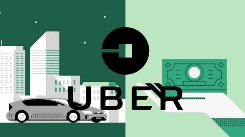uber logo fondo tarjeta auto