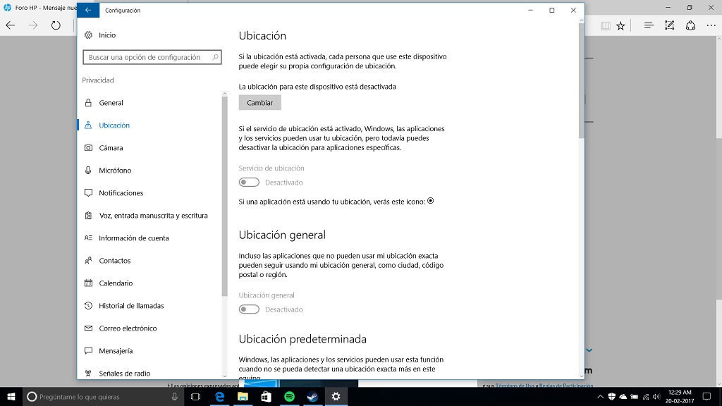 Cómo activar o desactivar la ubicación de mi PC en Windows 10
