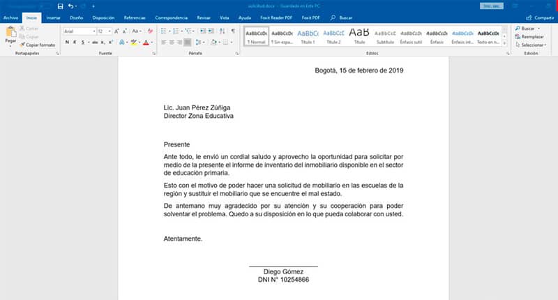 Como Hacer O Redactar Una Carta De Peticion Ejemplo Mira Como Se Hace