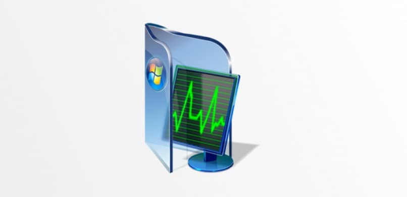 dibujo de pantalla de pc y logo de windows