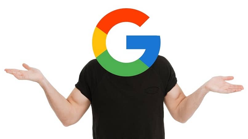 google hombre franela negra