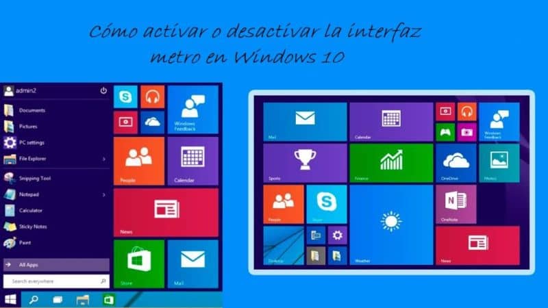 How to enable or disable the metro interface in Windows 10