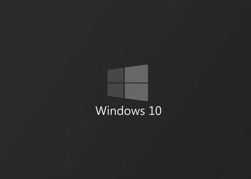 Logo de Windows oscuro