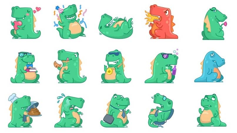 new dinosaur sticker