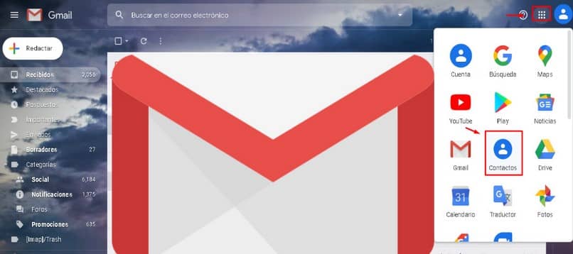 opciones gmail pc