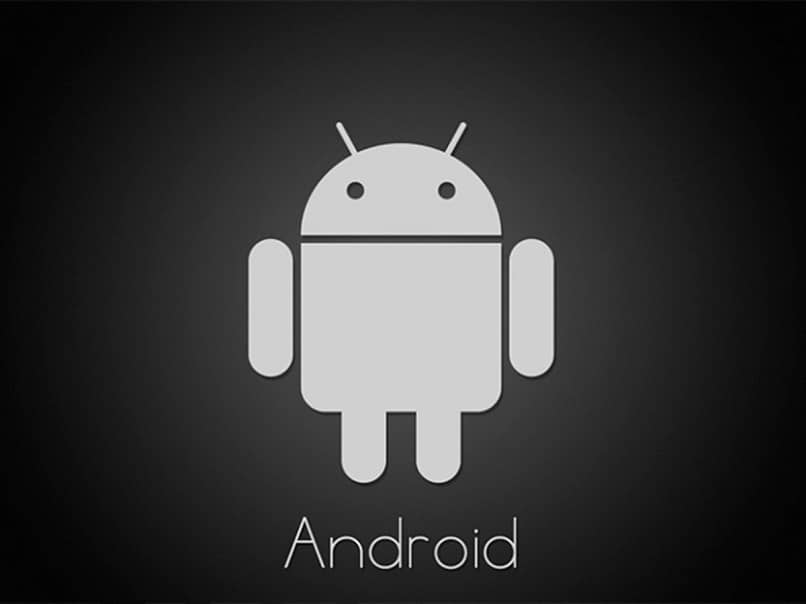 Logo de Android en blanco y negro
