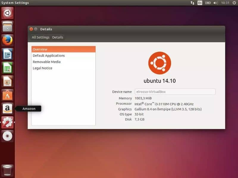 Inicio de Ubuntu