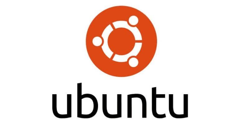 Logo Ubunto en fondo blanco