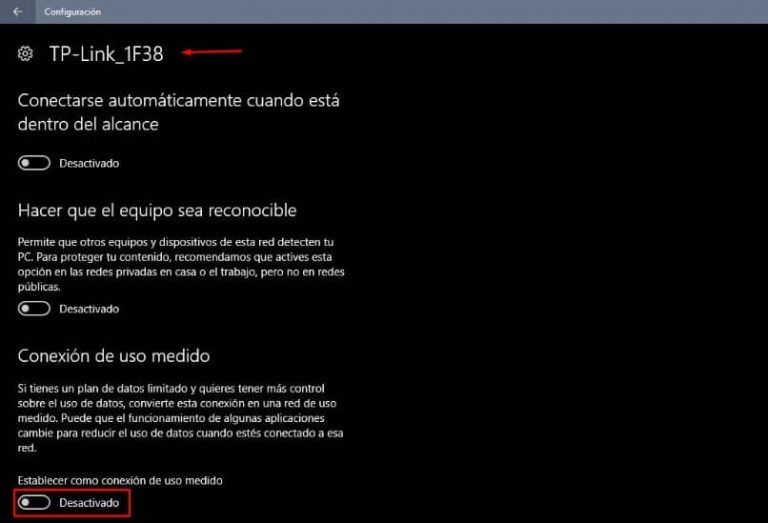 Como Hacer Que Una Conexion Sea De Uso Medido