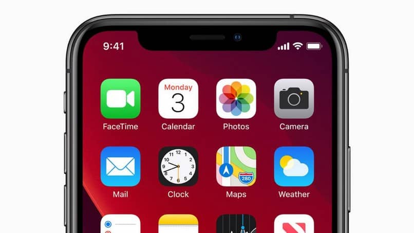 iconos barra superior iphone