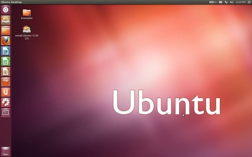 pantalla principal de ubuntu software libre