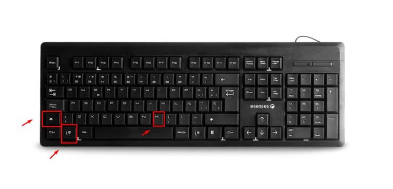 black keyboard white background
