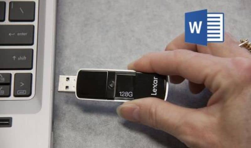 How to transfer and save files from the PC to a USB memory stick