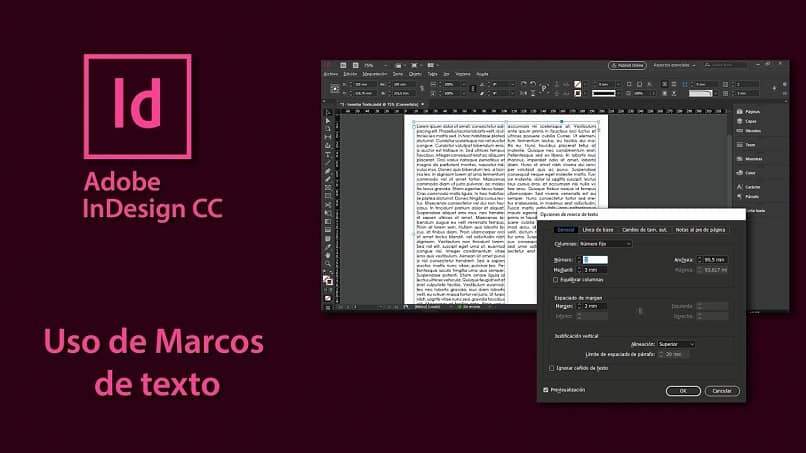 how to insert text box in indesign