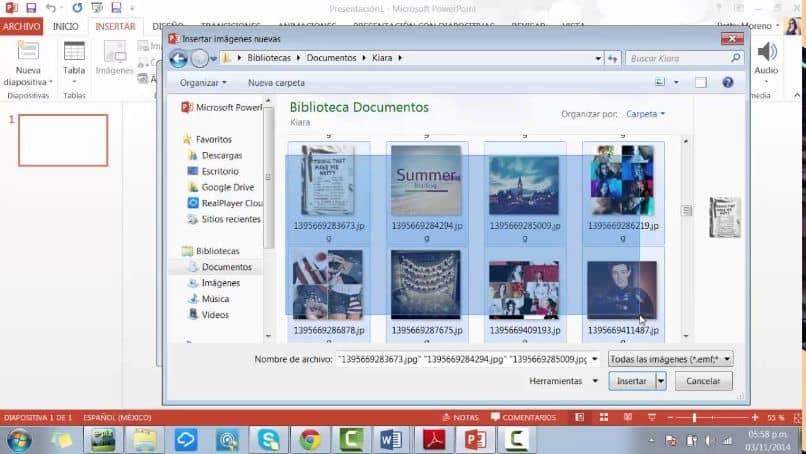 How to make a photo album or presentation in PowerPoint