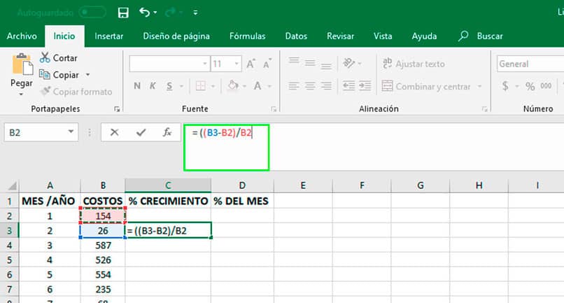 Soplar Inaccesible valor Cómo Calcular la Tasa de Crecimiento Anual en Excel [Ejemplo] | Mira Cómo  Se Hace