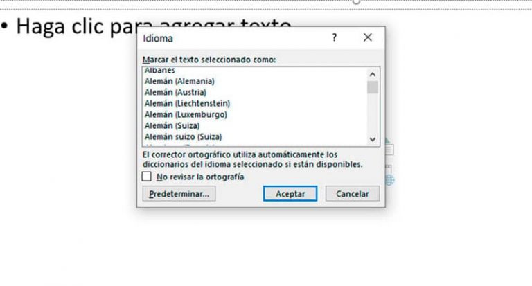 Como Cambiar El Idioma Del Corrector De Power Point
