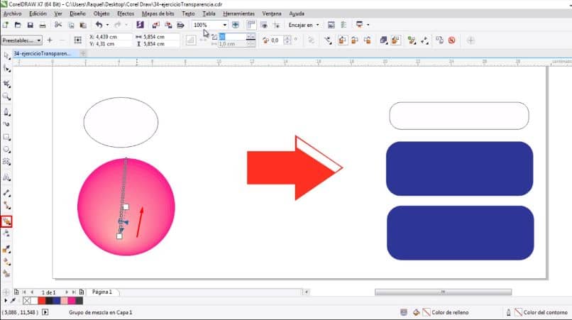 How to create glass effect on objects with CorelDRAW - Step by step