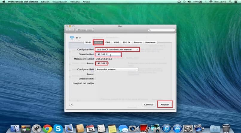 How to set and put a fixed private IP address on my Mac