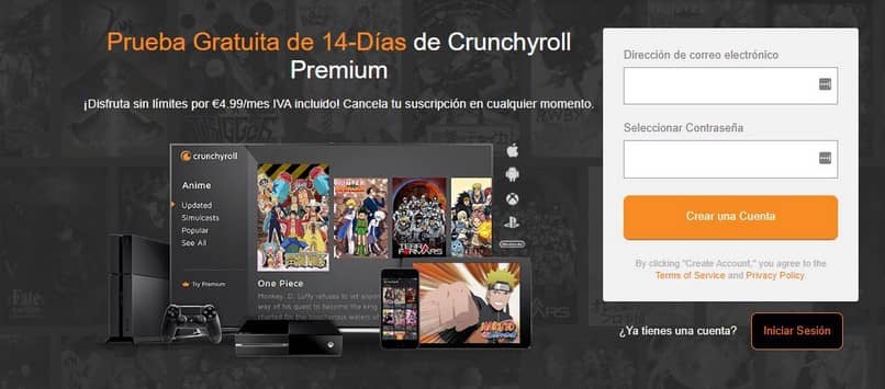 crunchyroll prueba gratuita