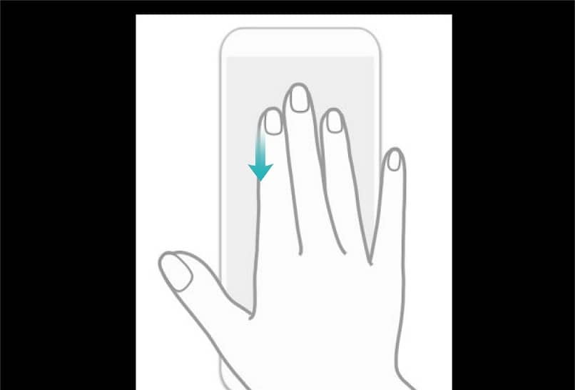 ilustracion screenshot 3 dedos