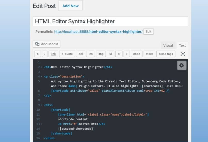 How to insert source code into a WordPress post - Quick and easy