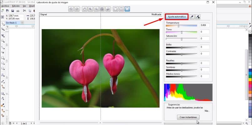 flecha rectangulo flores corel draw