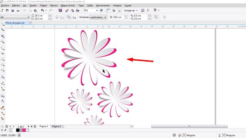 How to Make Flowers with Cutout Effect in CorelDRAW - Step by Step