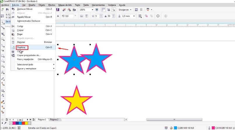 How to make copies or duplicate objects with Coreldraw tools