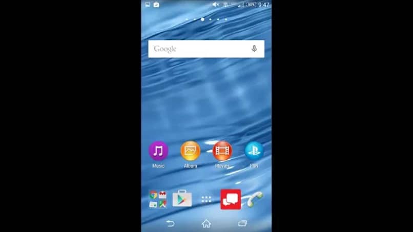 Application icons on a phone