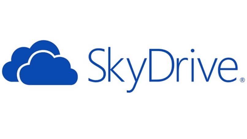 logotipo de skydrive azul