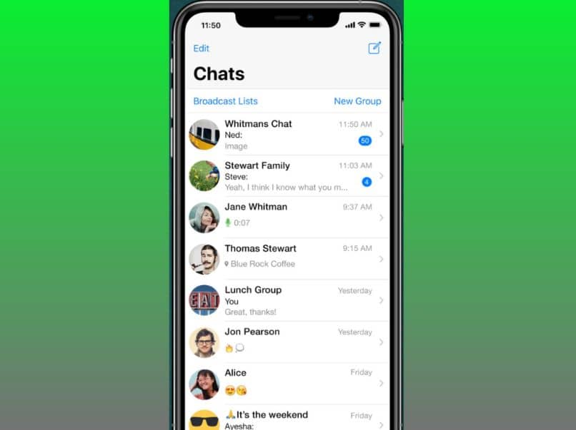 How to empty about in Whatsapp on iPhone