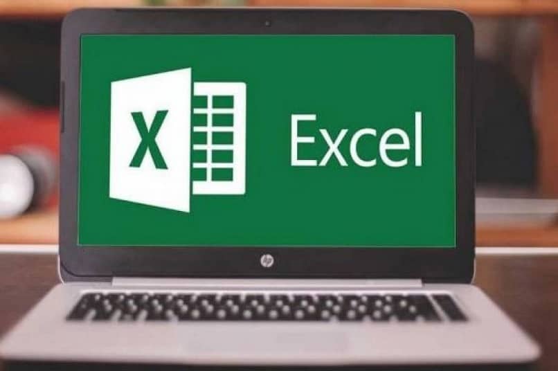 computer screen with excel