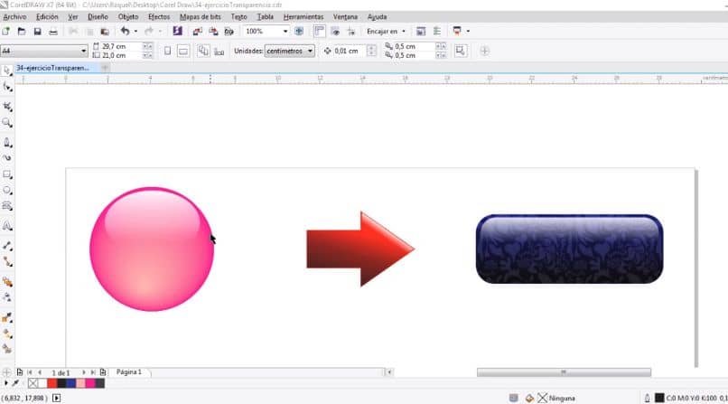 How to create glass effect on objects with CorelDRAW - Step by step