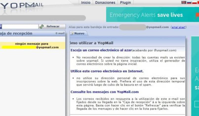 usar email temporal yopmail