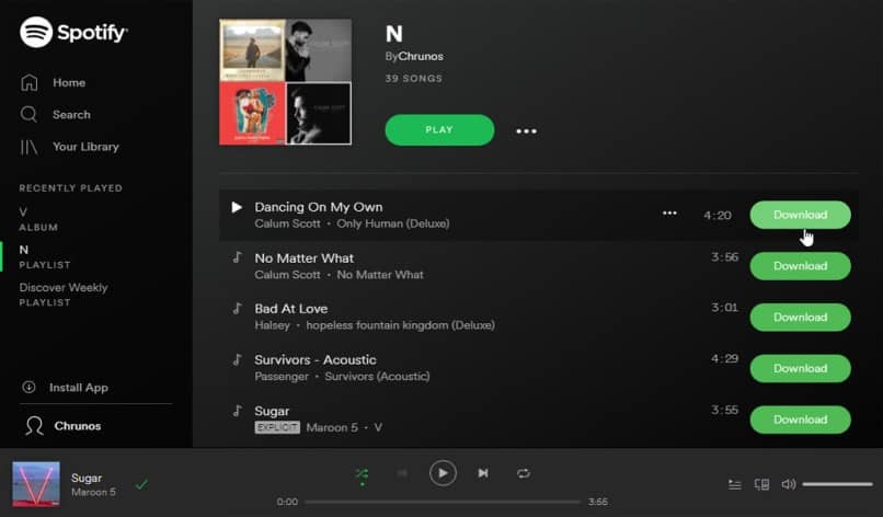 how to download songs on spotify desktop