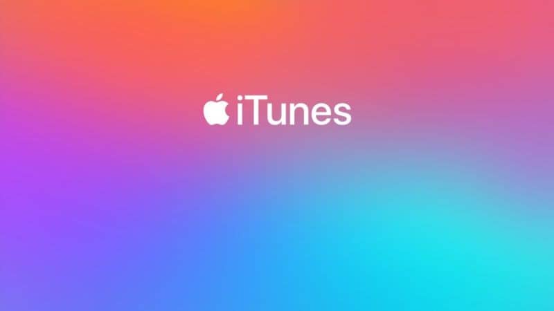 logo iTunes fondo colorido