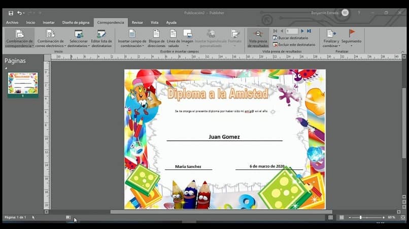 Como hacer una tarjeta de invitación y sobres en Microsoft Publisher
