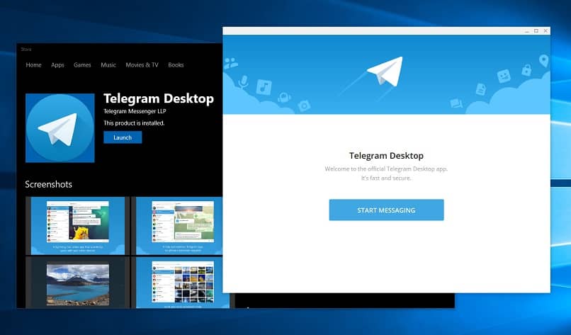 Telegram Desktop en windows