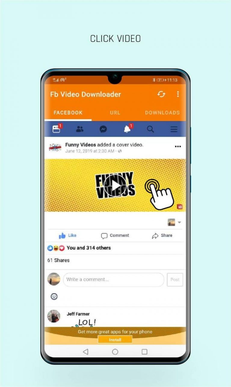 how to download videos from facebook app