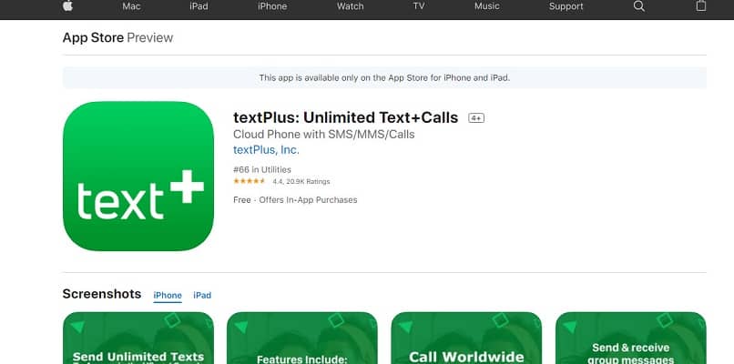 textplus descargar aplicacion app store