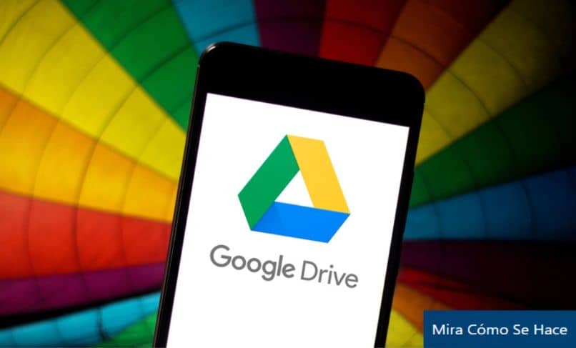 celular aplicacion google drive colores