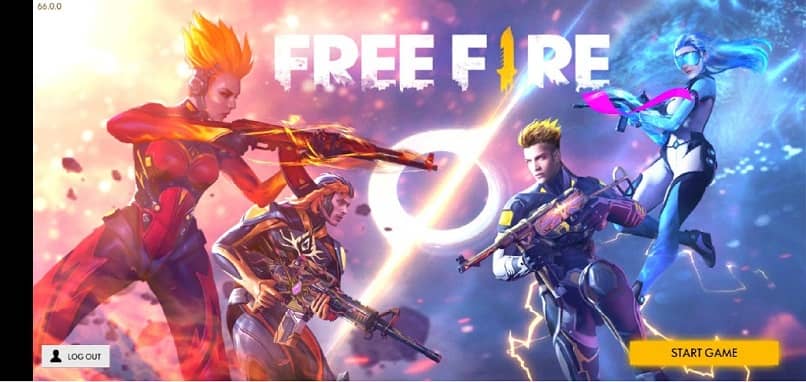 pantalla inicial de free fire oficial