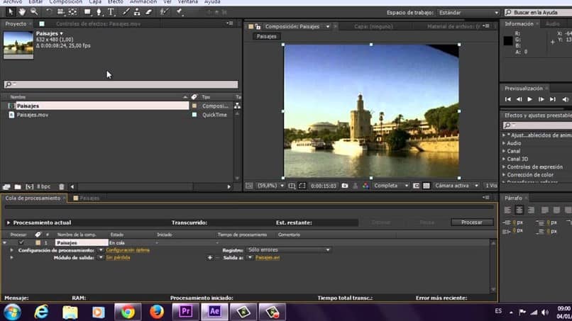 editar video after effects