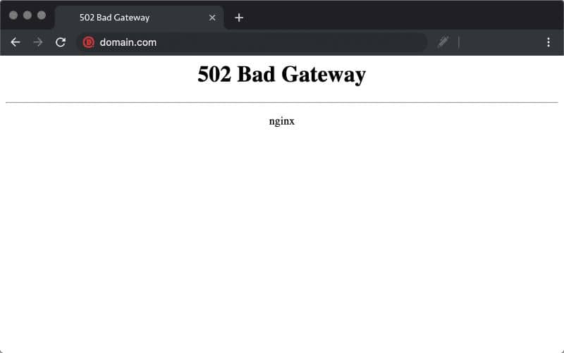 How to fix the 502 Bad Gateway error on a web page?