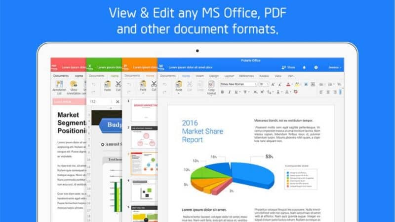 How to open and edit Excel, Word, PowerPoint files with Polaris on Android