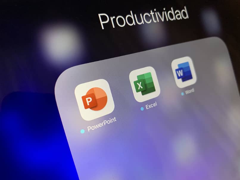 Apps de productividad en un móvil