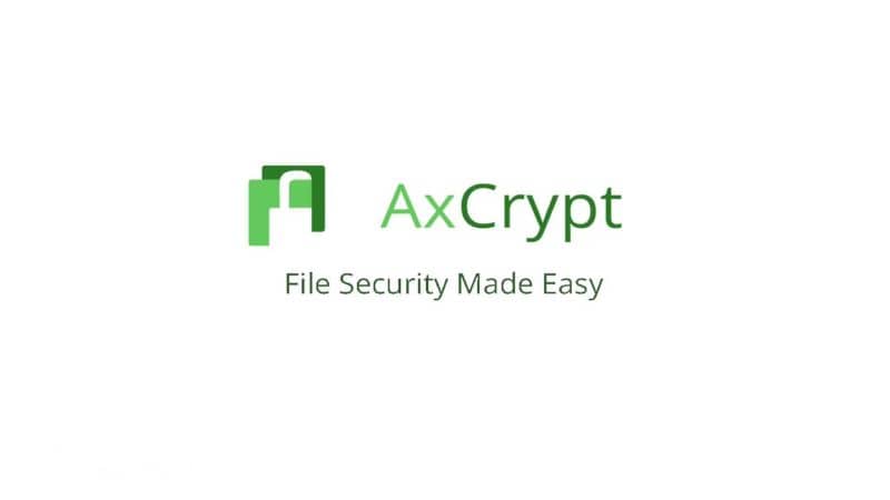 Logo verde de AxCrypt fondo blanco